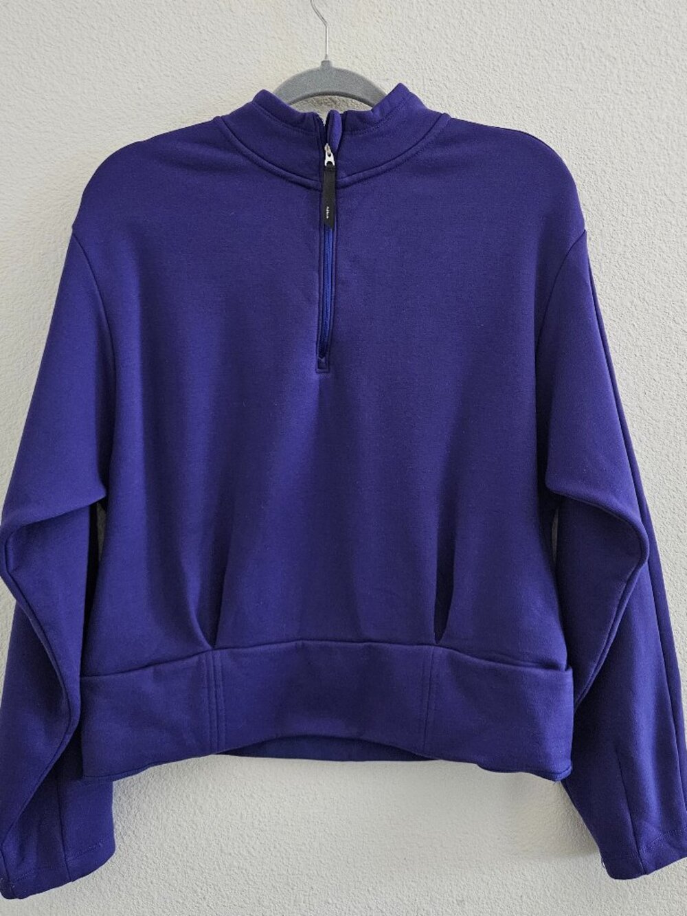 Athleta Altitude Polartec Half Zip Sweatshirt Medium Noble Blue Cozy Athletic